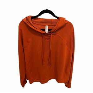 ATHLETA Women's Orange Boardwalk high hip Hoodie size Large